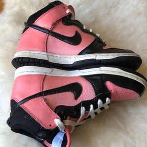 Pink and black Nike’s